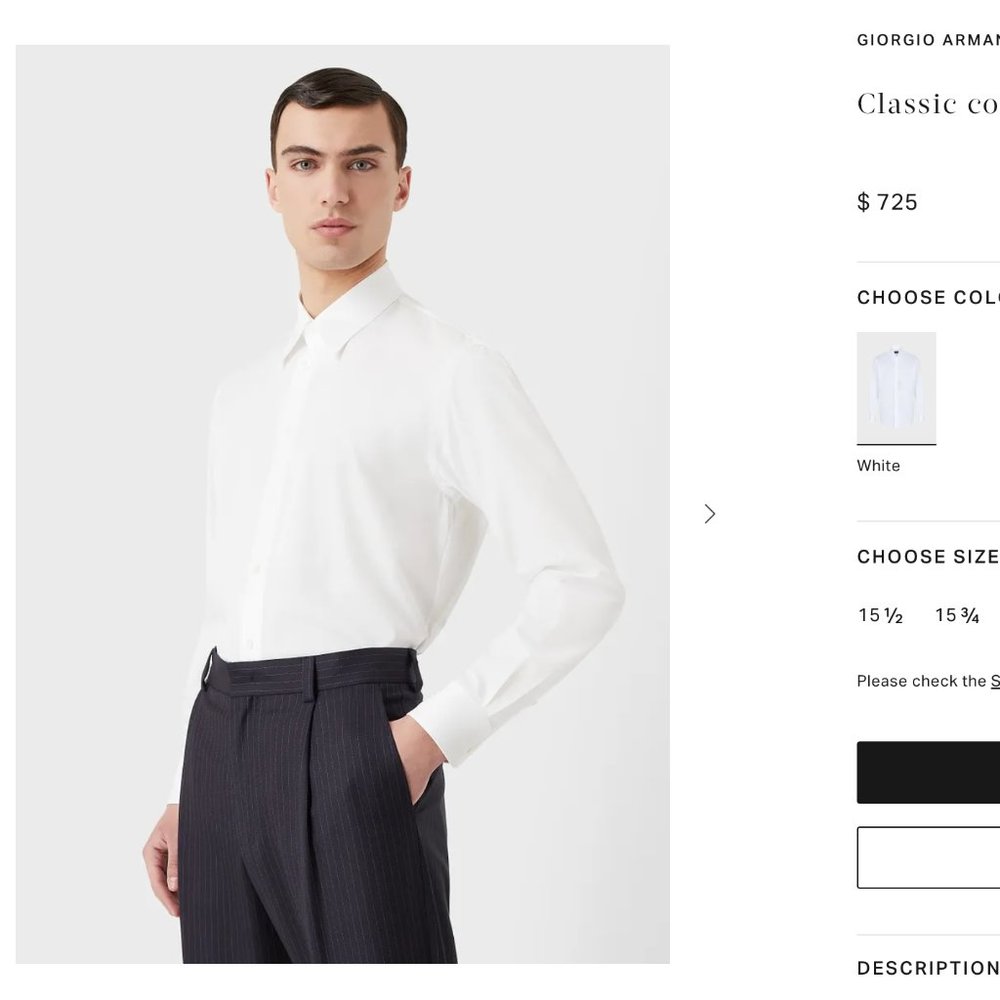 Armani Collezioni dress shirt
